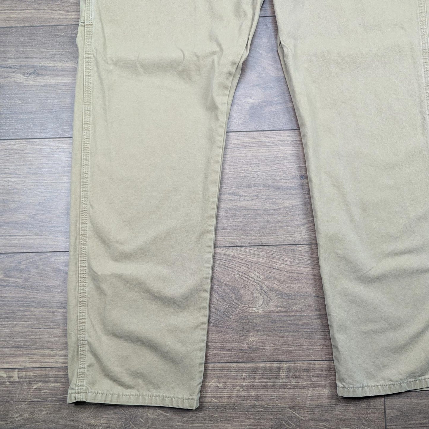 Tan Vintage Wrangler Carpenter Jeans Trousers Cargo Straight Leg W36 L34