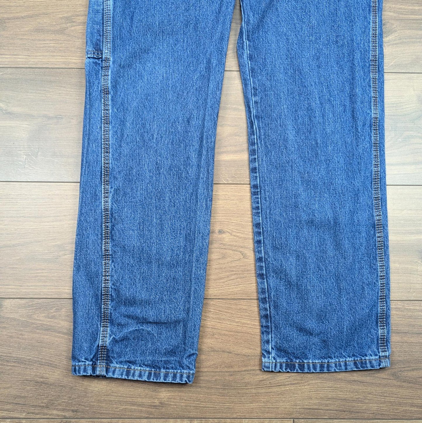 Blue Wrangler Vintage Carpenter Jeans Baggy Cargo Straight Leg W31 L32