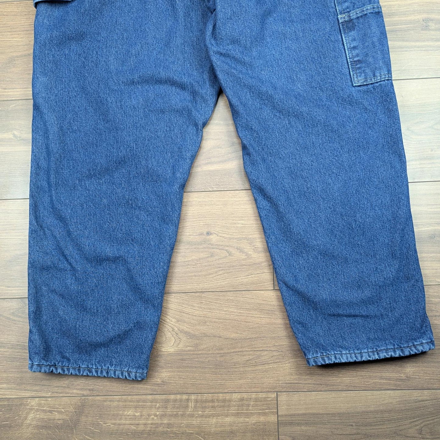 Blue Vintage Wrangler Carpenter Jeans Heavy Fleece Lined Straight Leg W40 L30