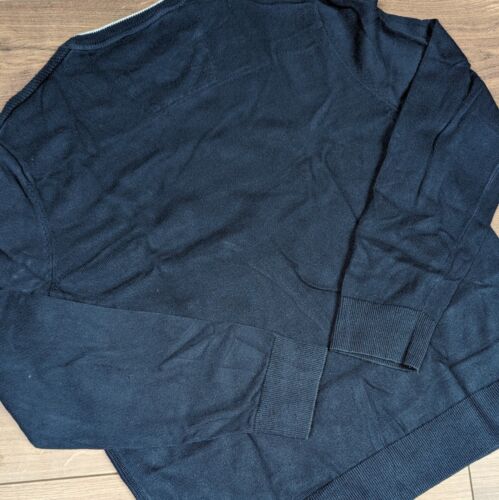 Nautica Navy Knitted Round Neck Jumper Sweatshirt Men's L