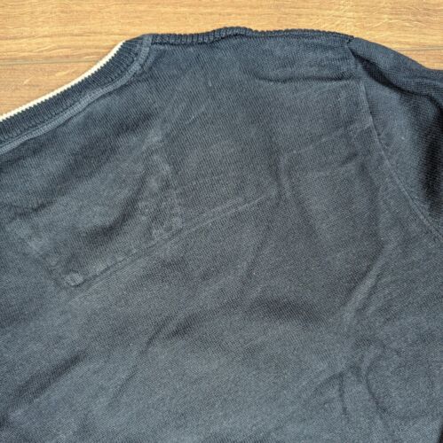 Nautica Navy Knitted Round Neck Jumper Sweatshirt Men's L