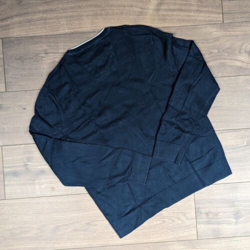 Nautica Navy Knitted Round Neck Jumper Sweatshirt Men's L