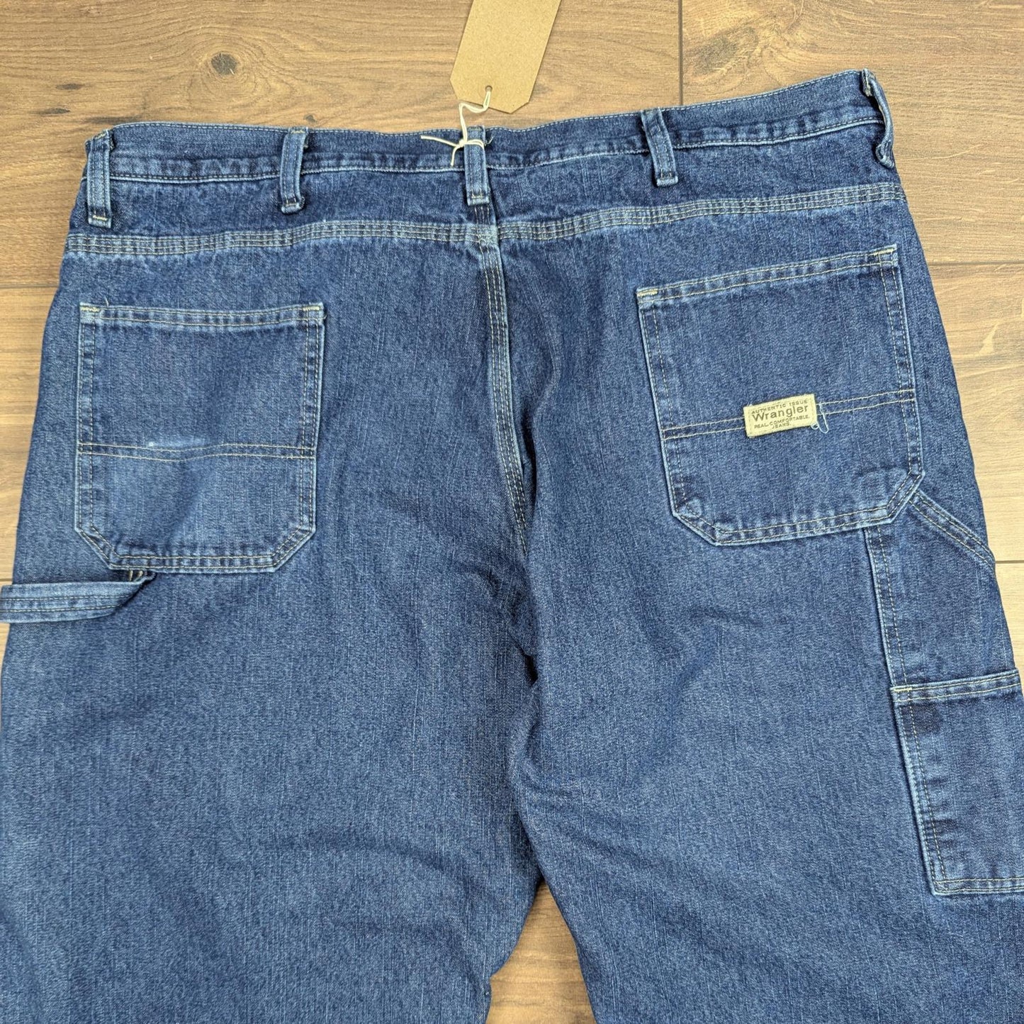 Blue Vintage Wrangler Carpenter Jeans Heavy Fleece Lined Straight Leg W40 L30