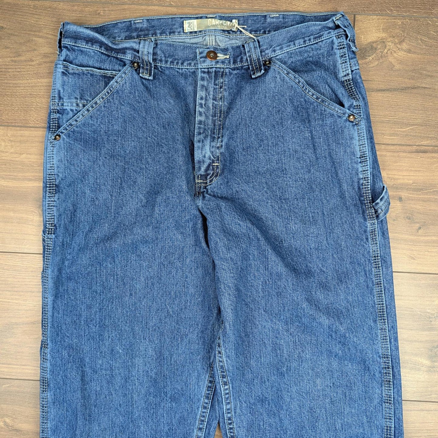 Blue Vintage Lee Jeans Baggy Carpenter Hip-Hop Skater Straight Leg W34 L36