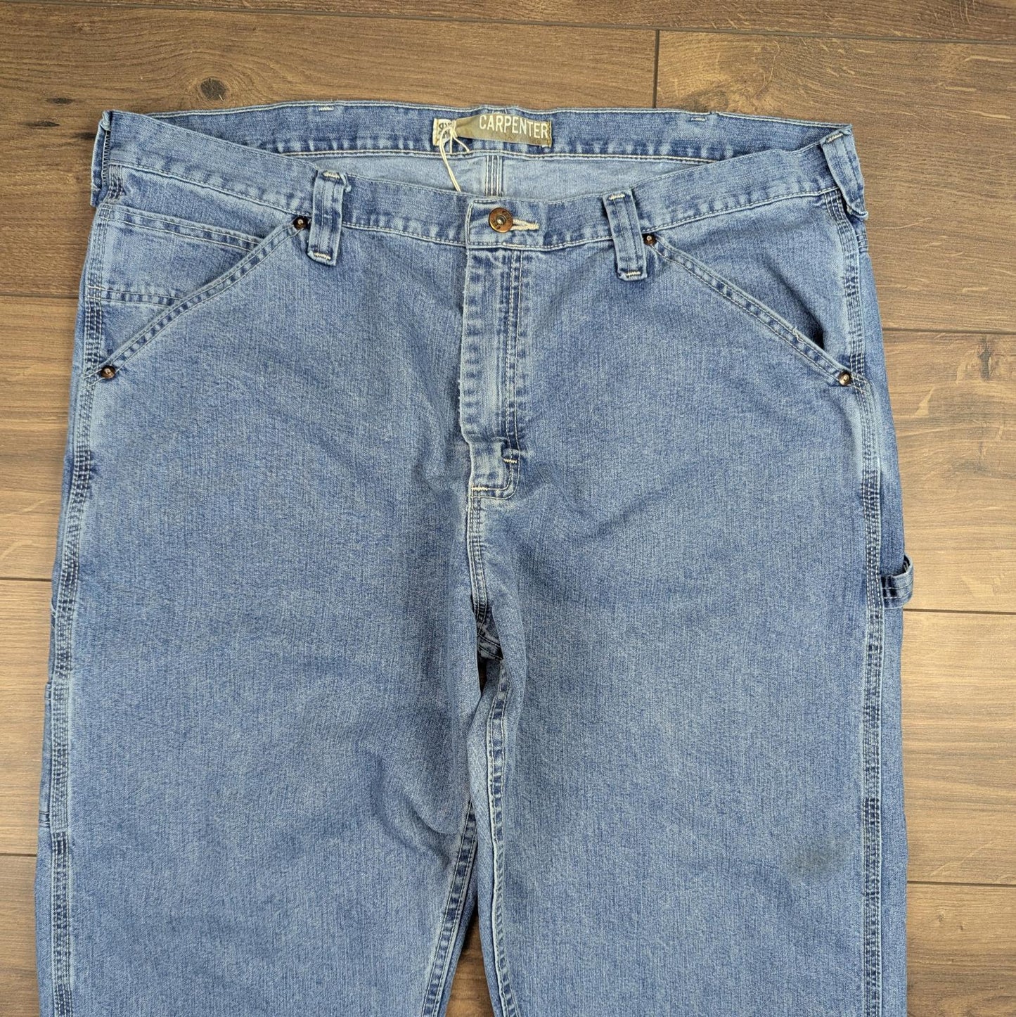 Blue Vintage Lee Dungarees Carpenter Jeans Cargo Straight Leg W40 L32
