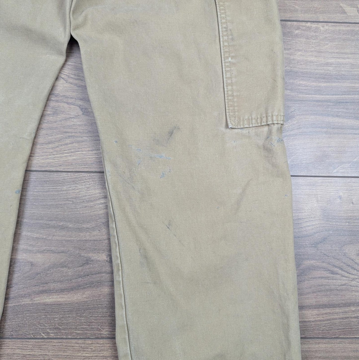 Tan Vintage Wrangler Carpenter Jeans Trousers Cargo Straight Leg W30 L29