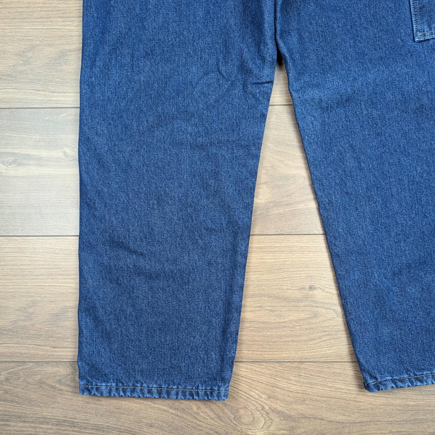 Blue Vintage Wrangler Fleece-Lined Jeans Baggy Carpenter Straight Leg W34 L30