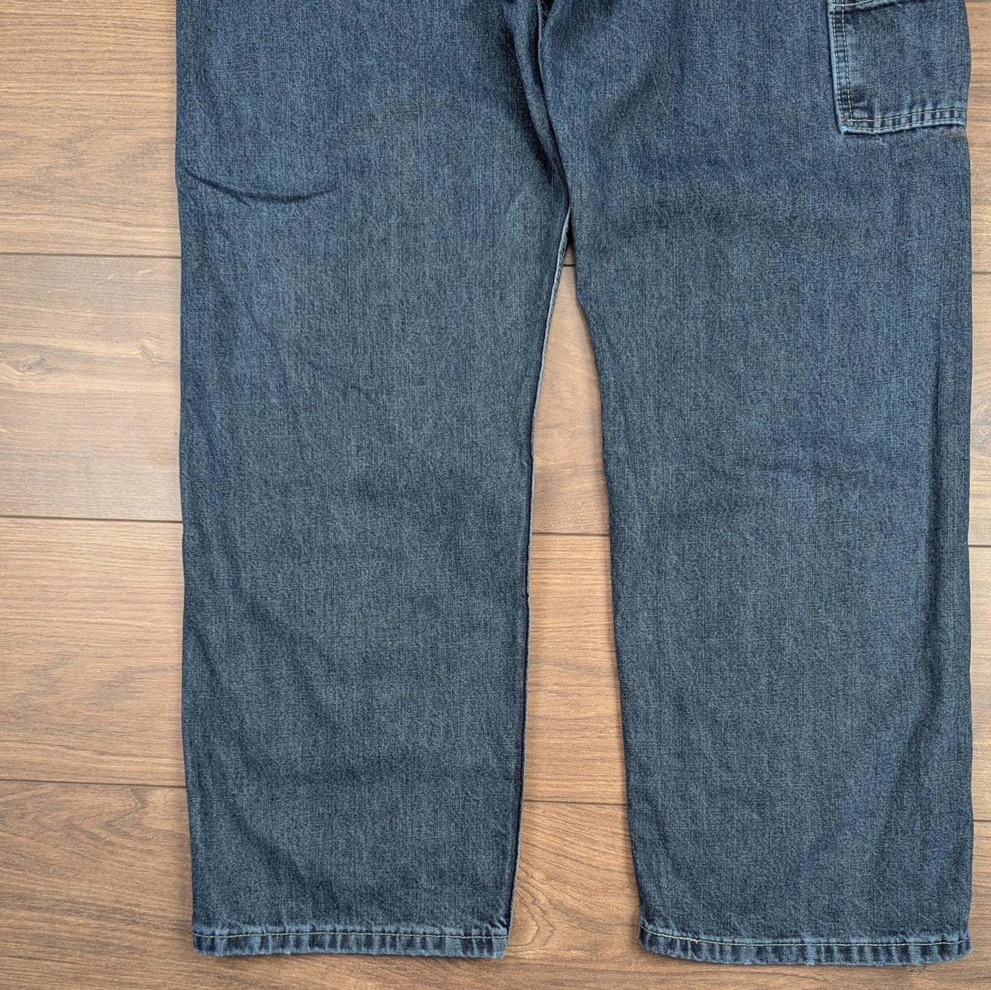 Blue Vintage Lee Dungarees Jeans Baggy Carpenter Skater Straight Leg W36 L30