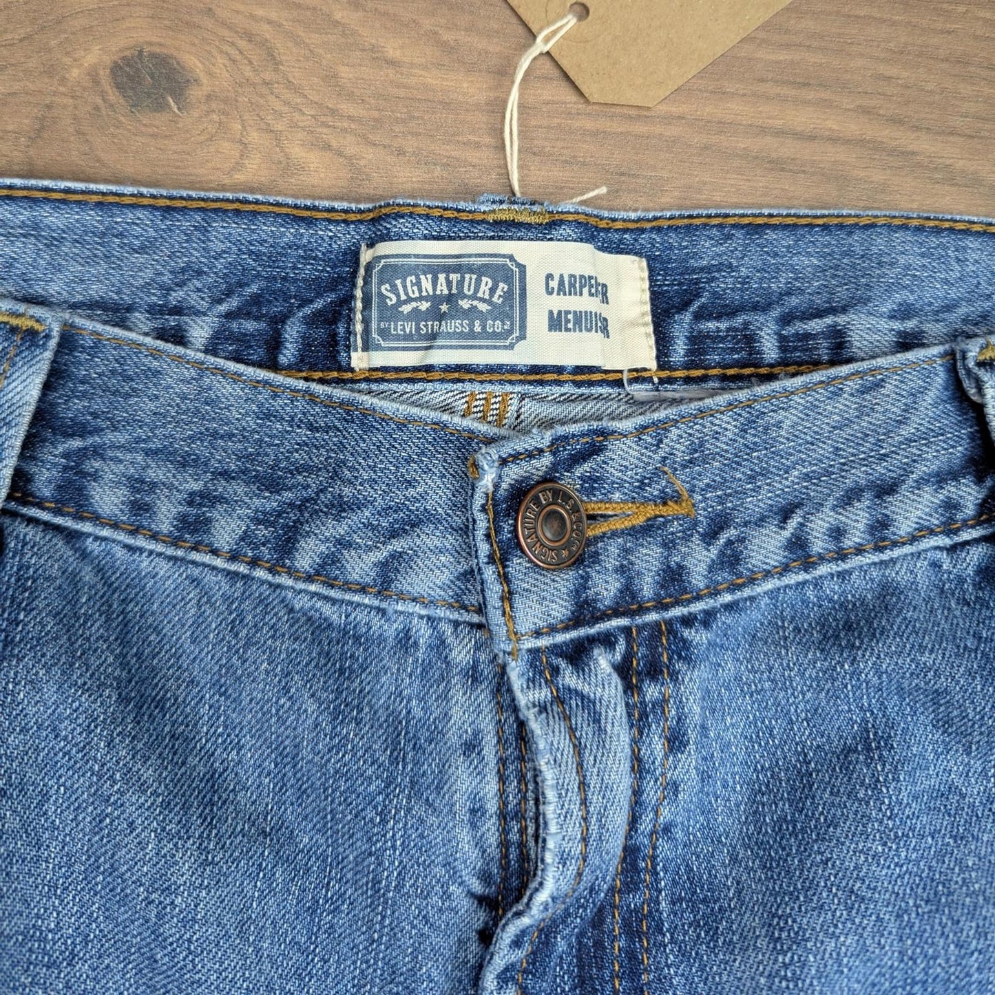 Blue Vintage Levi's Carpenter Jeans Baggy Cargo Skater Straight Leg W38 L28