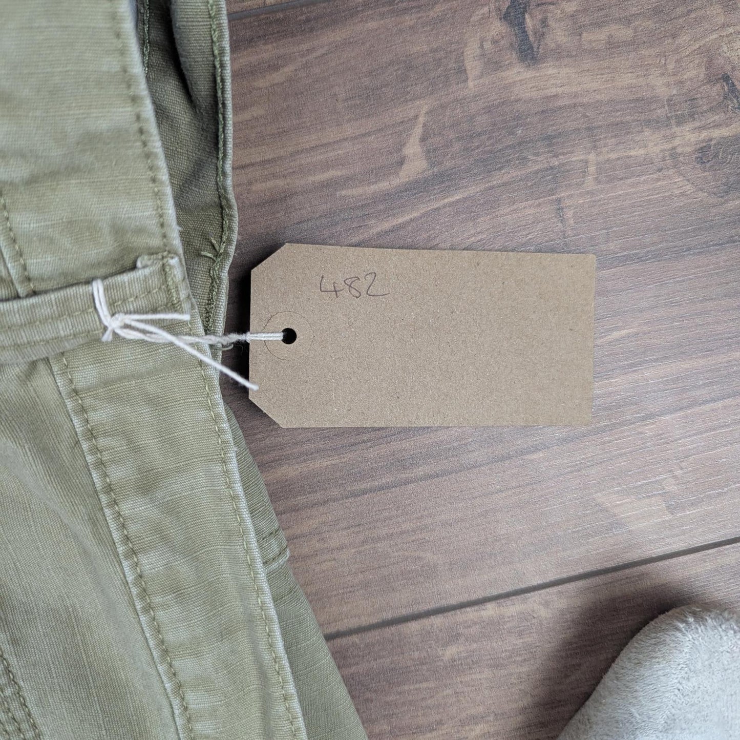 Khaki Vintage Wrangler Workwear Carpenter Cargo Pants Baggy Straight Leg W34 L30