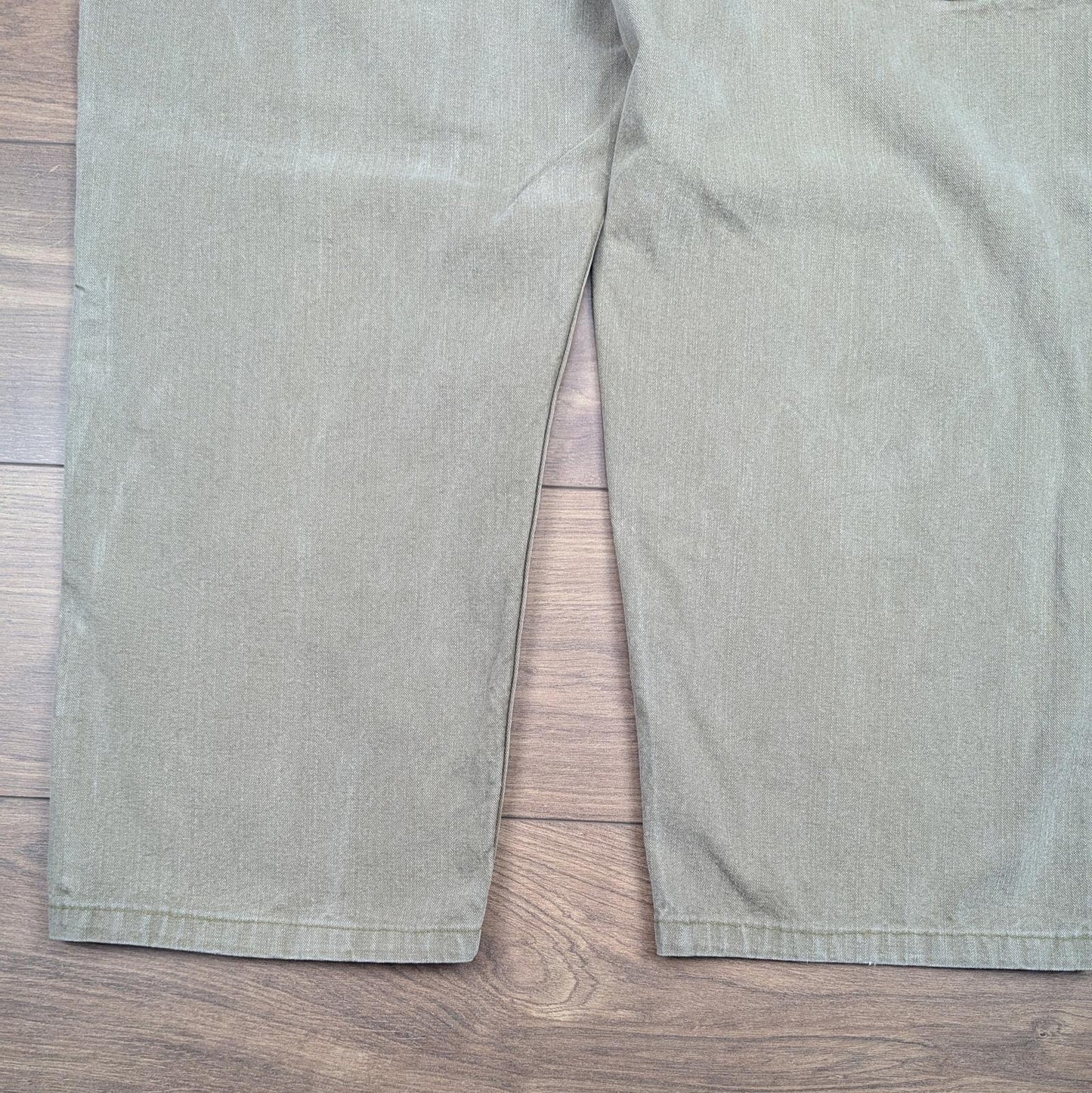 Brown Vintage Lee Dungarees Carpenter Jeans Baggy Skater Straight Leg W42 L30
