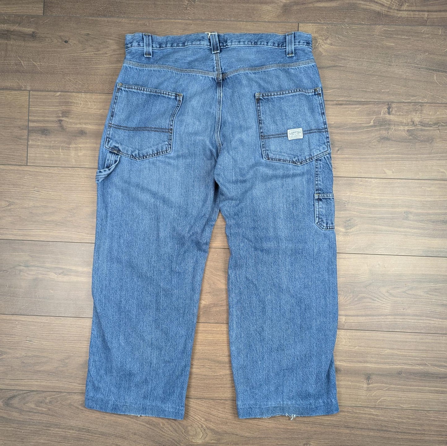 Blue Vintage Levi's Carpenter Jeans Baggy Cargo Skater Straight Leg W38 L28