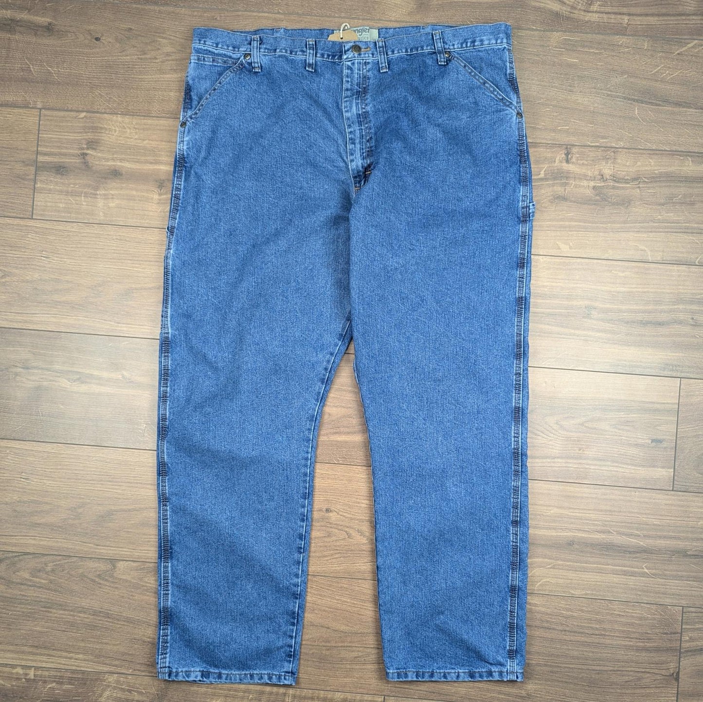 Blue Vintage Wrangler Carpenter Jeans Baggy Cargo Straight Leg W44 L32