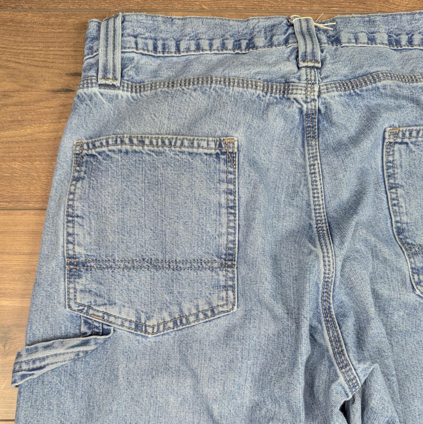 Blue Levi's Carpenter Jeans Baggy Cargo Hip-Hop Skater Straight Leg W34 L34