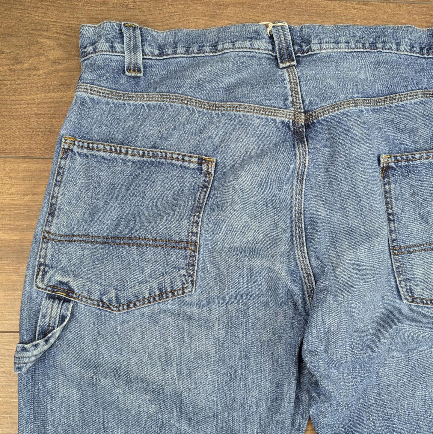 Blue Vintage Levi's Carpenter Jeans Baggy Cargo Skater Straight Leg W38 L28