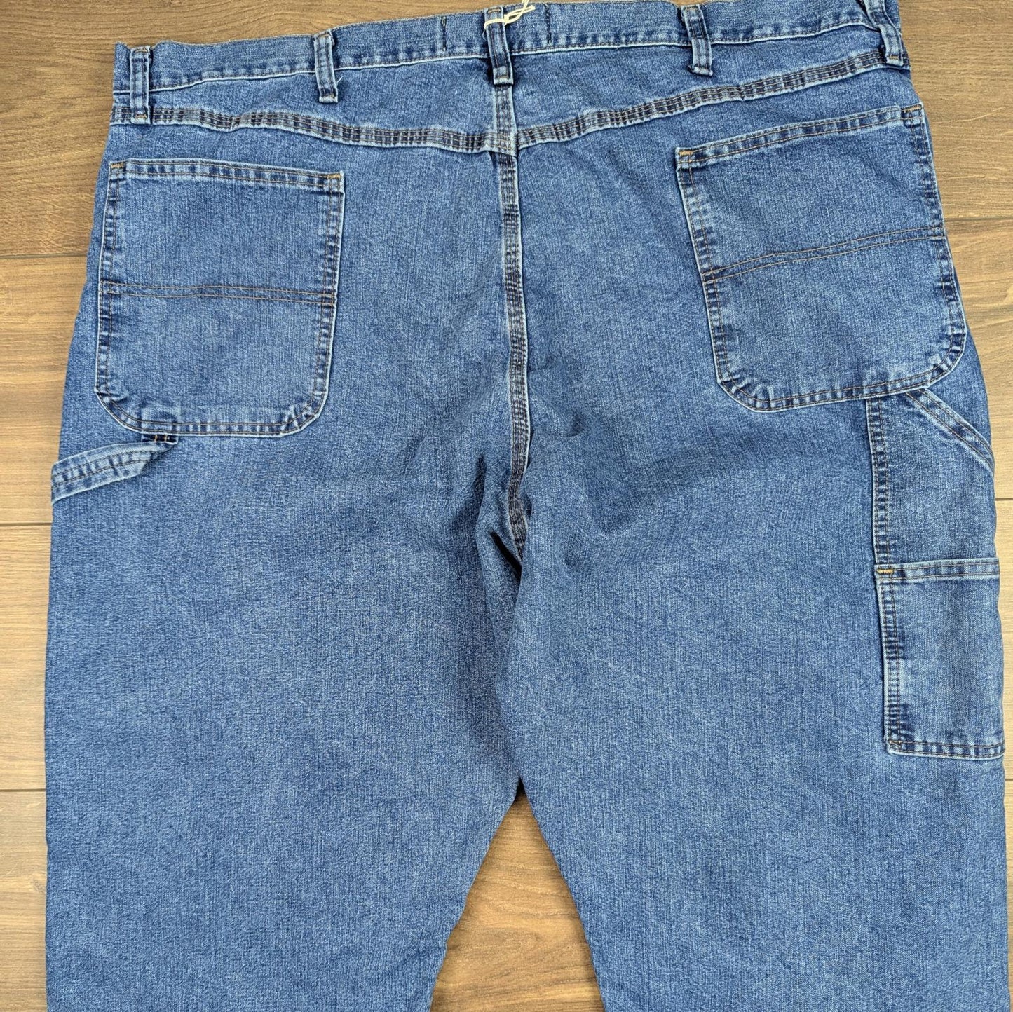 Blue Vintage Wrangler Carpenter Jeans Baggy Cargo Straight Leg W44 L32