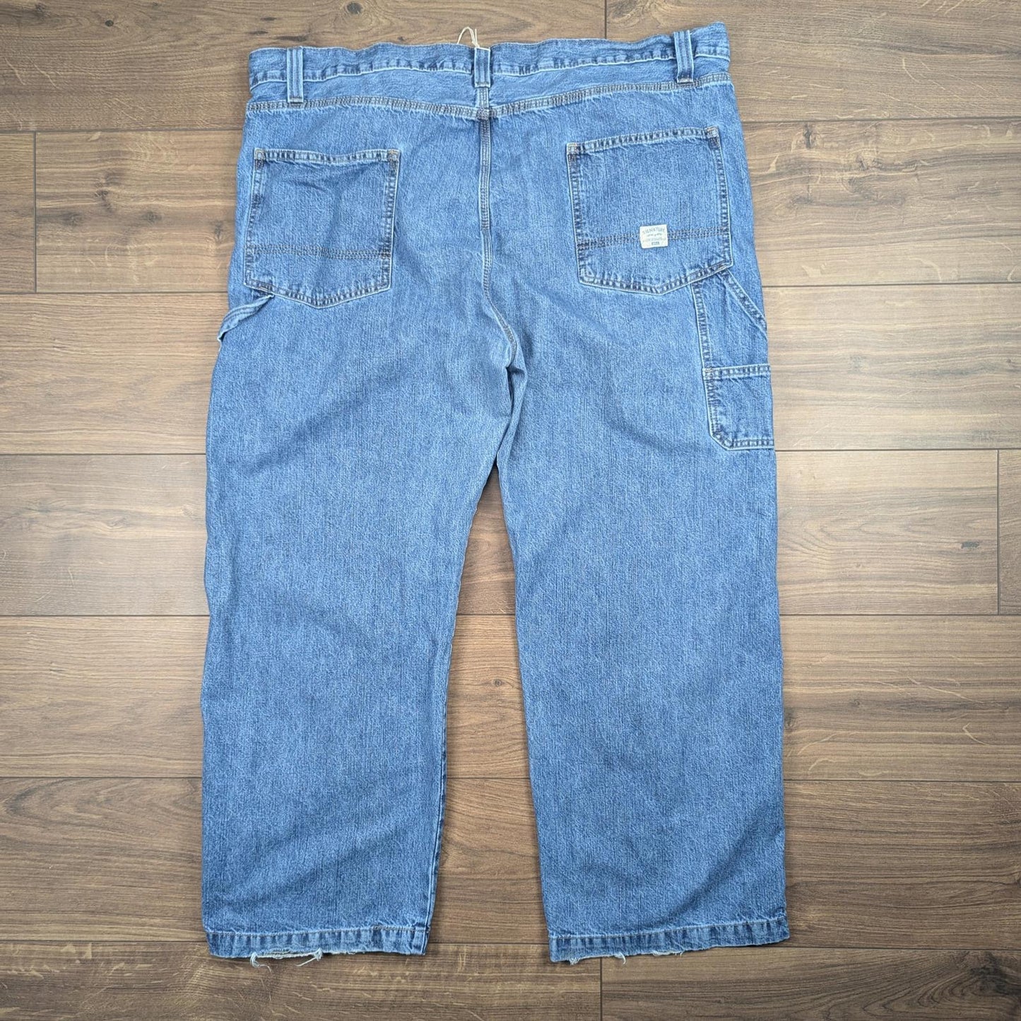Blue Vintage Levi's Carpenter Jeans Baggy Cargo Straight Leg W46 L30