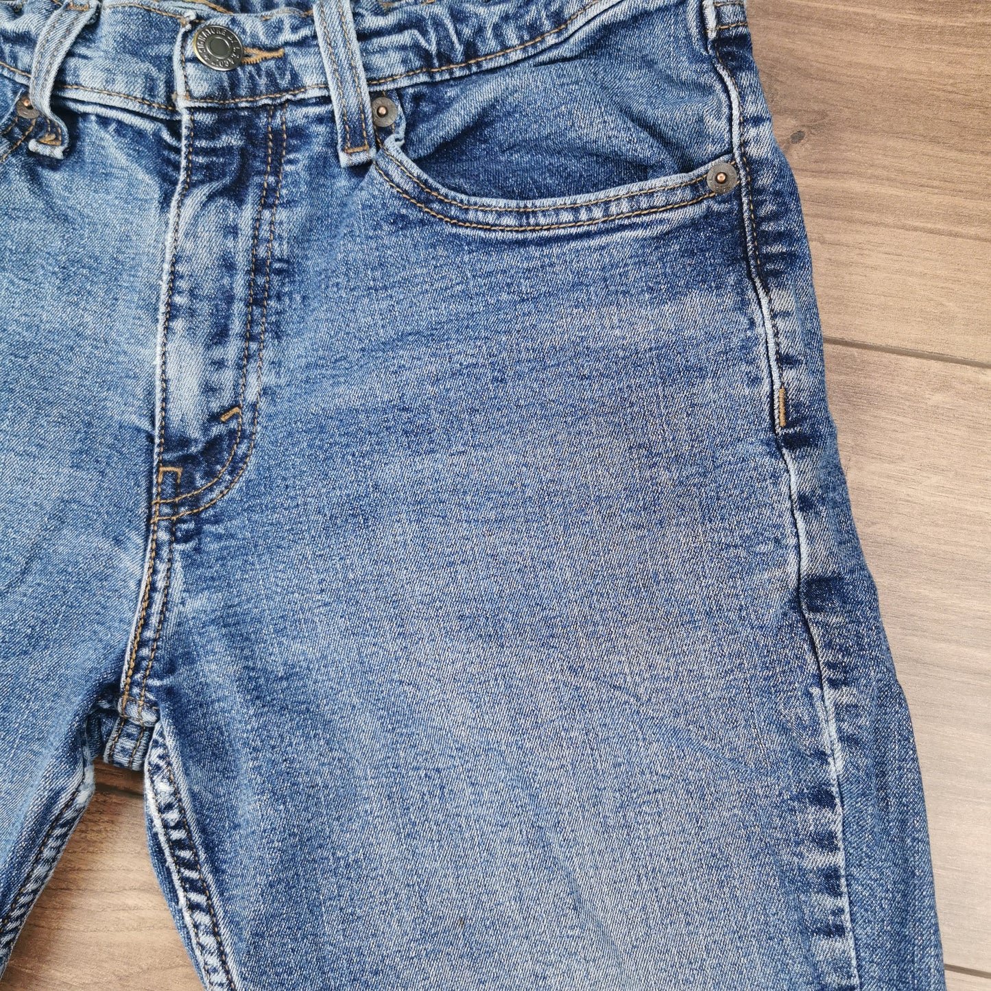 Vintage Signature By Levi's Strauss Slim Fit Blue Denim Jean Shorts Jorts W31