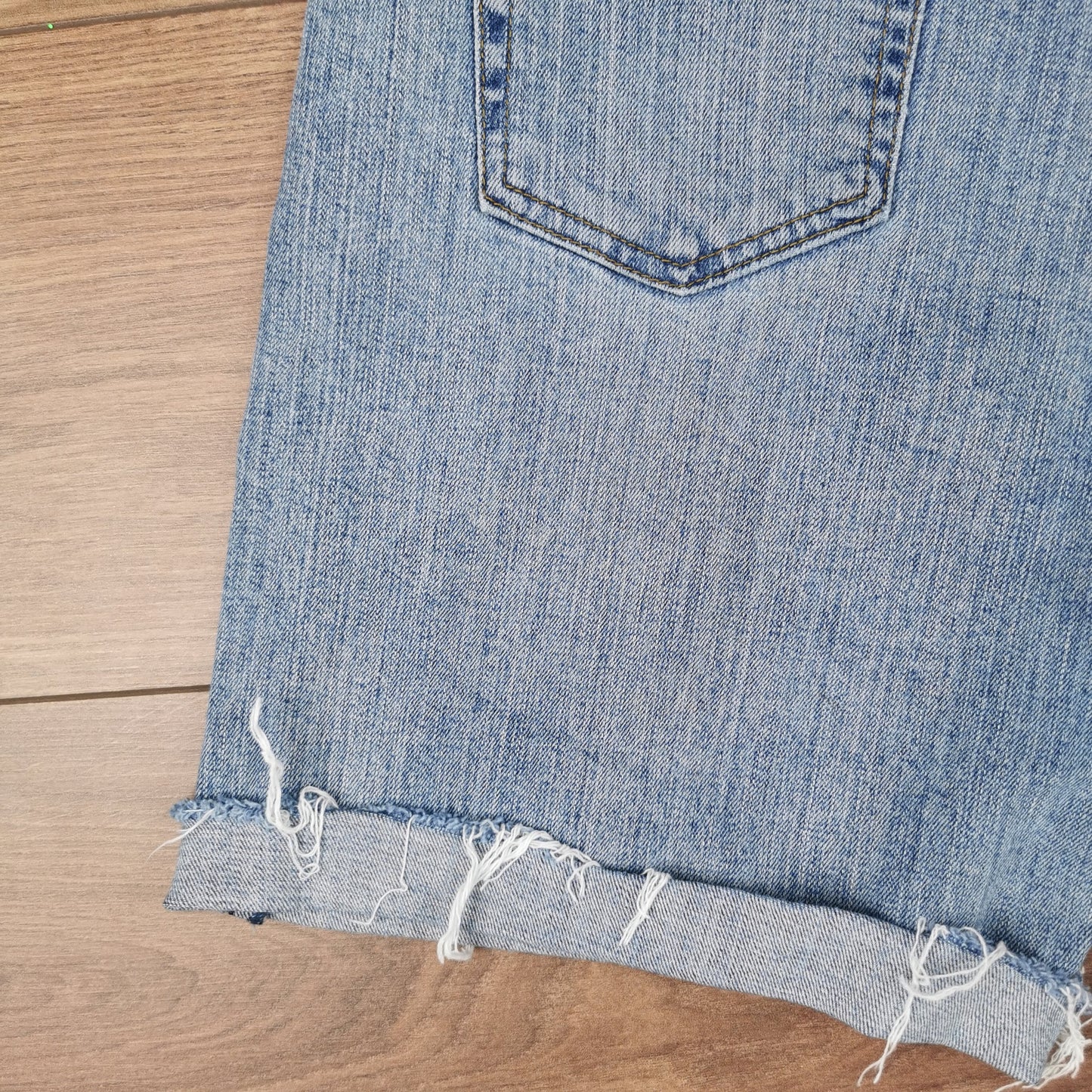 Vintage Wrangler Cut-off Relaxed Fit Blue Denim Jean Shorts Jorts W32