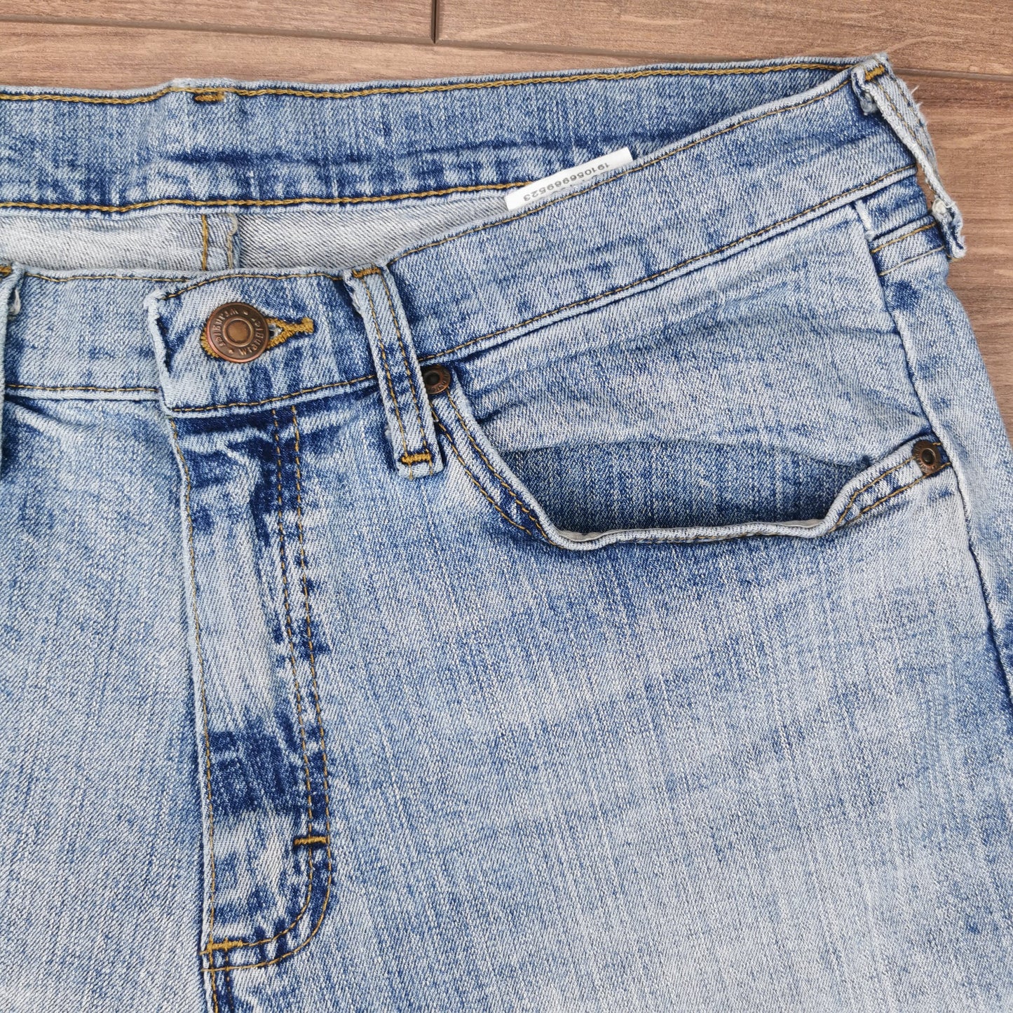 Vintage Wrangler Cut-off Relaxed Fit Blue Denim Jean Shorts Jorts W32
