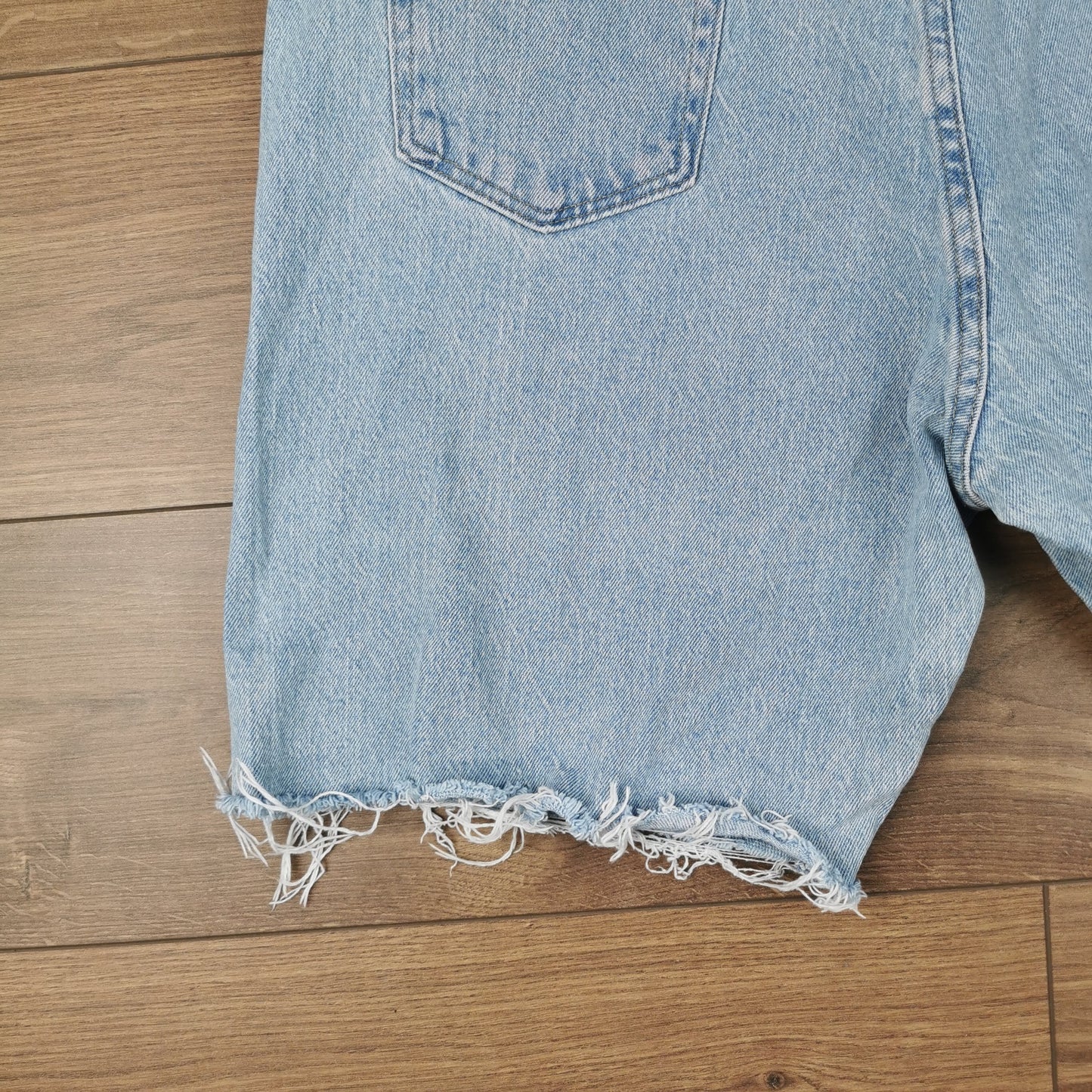 Vintage Wrangler Light Wash Blue Denim Cut-off Shorts Jorts W38