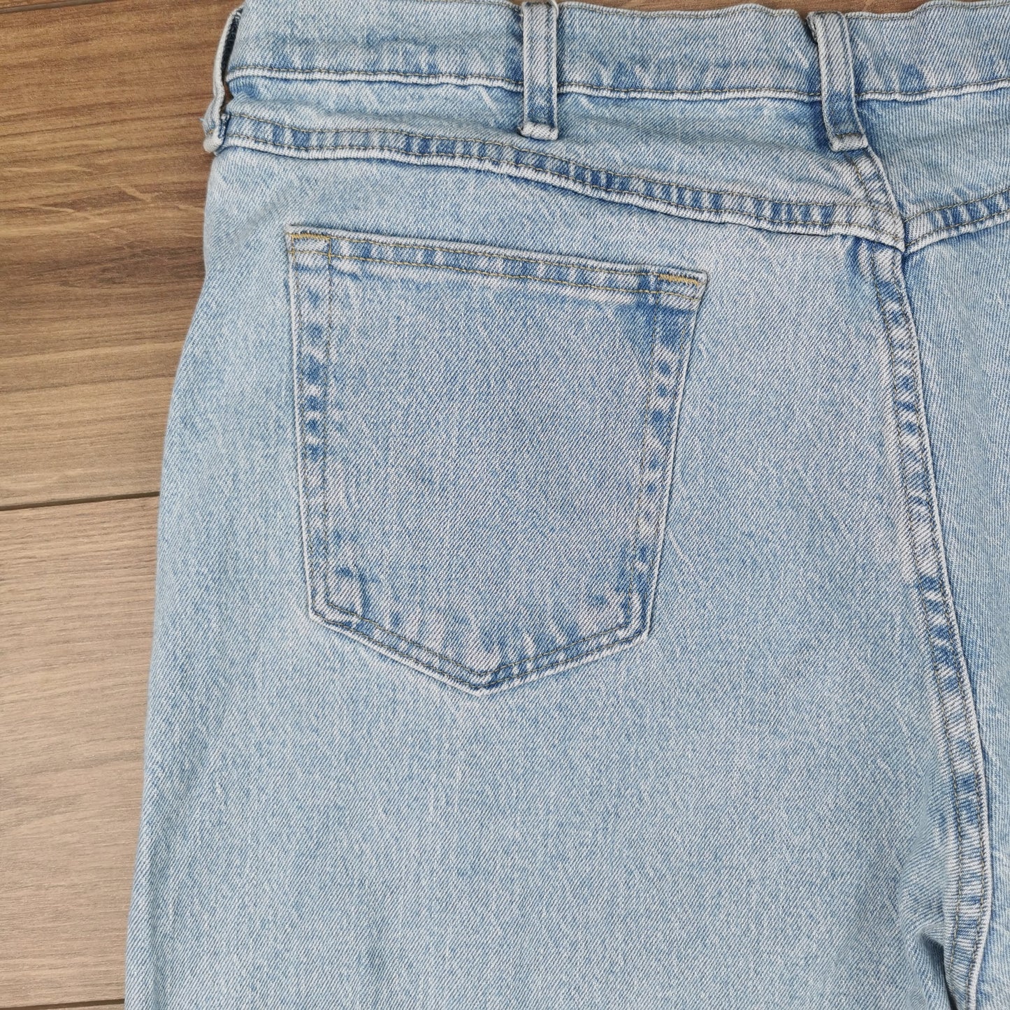 Vintage Wrangler Light Wash Blue Denim Cut-off Shorts Jorts W38