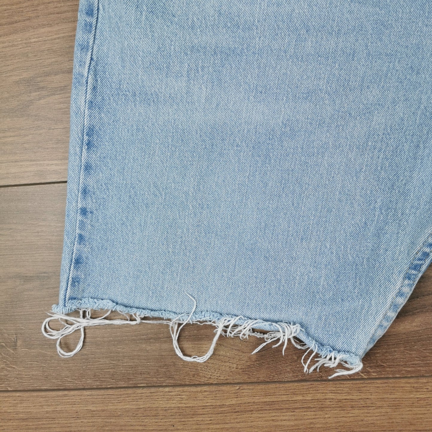Vintage Wrangler Light Wash Blue Denim Cut-off Shorts Jorts W38