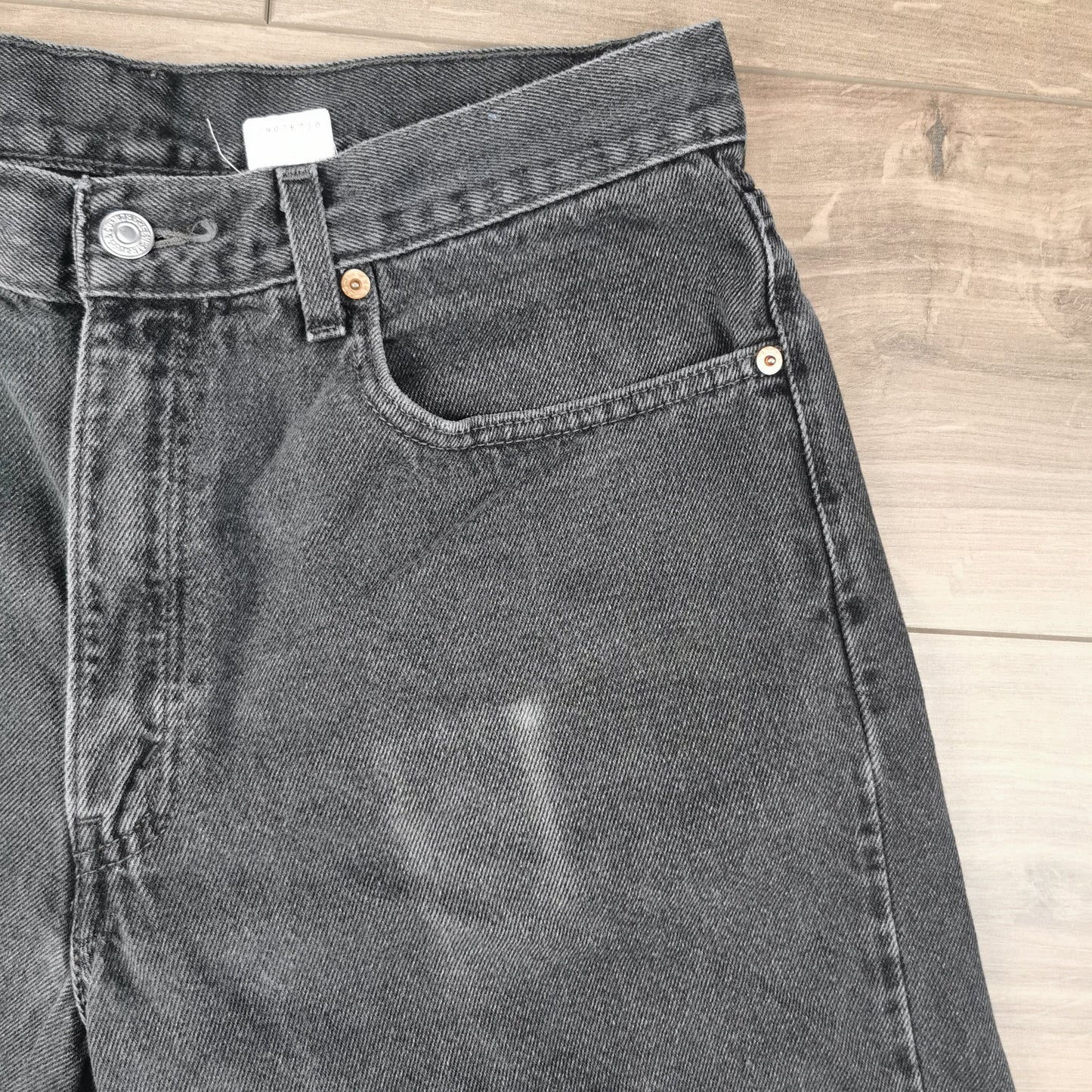 Vintage 90's Levi's 550 Black Denim Shorts Jorts Baggy Relaxed Fit W34