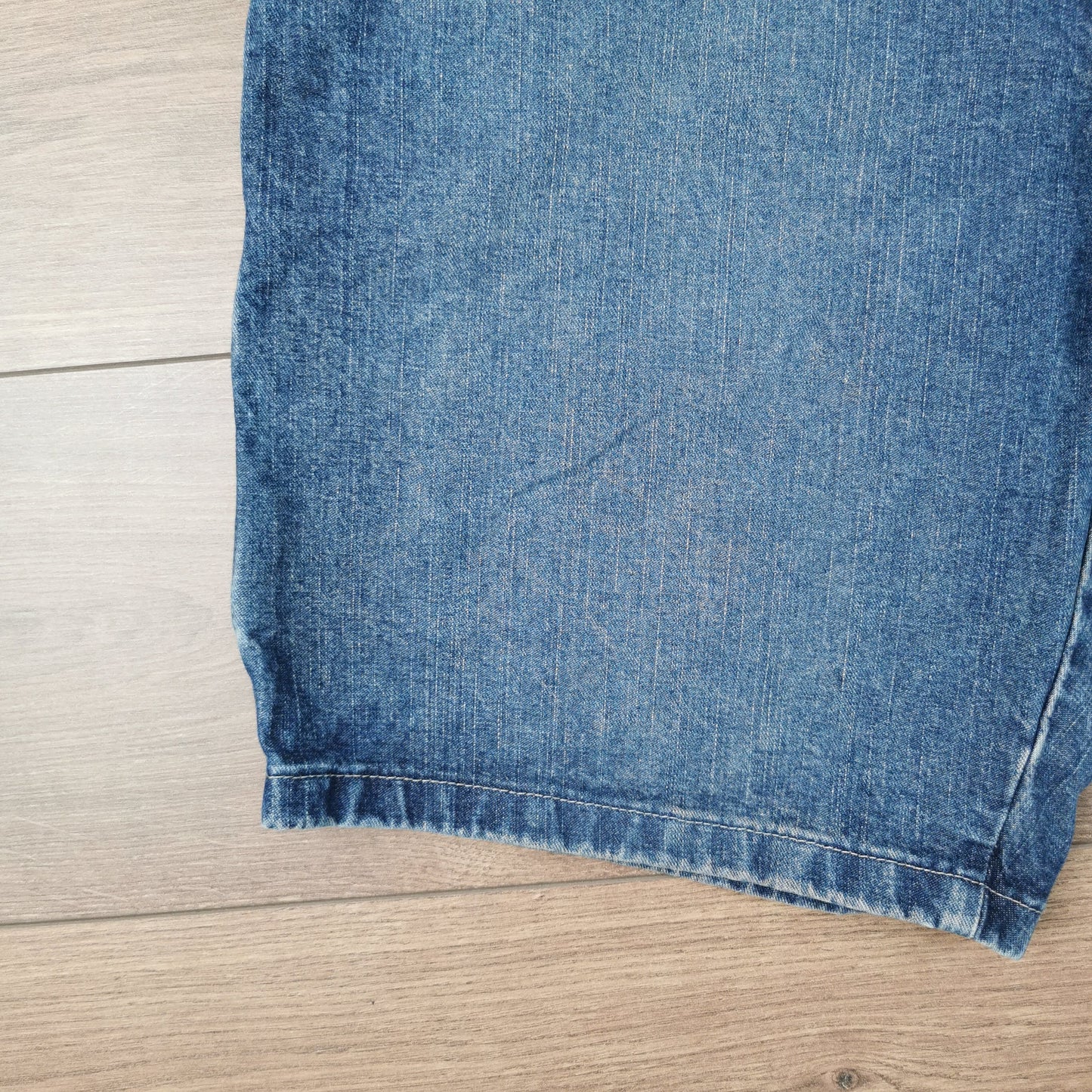 Vintage Wrangler Blue Denim Shorts Jorts Carpenter Utility Baggy Relaxed Fit W34