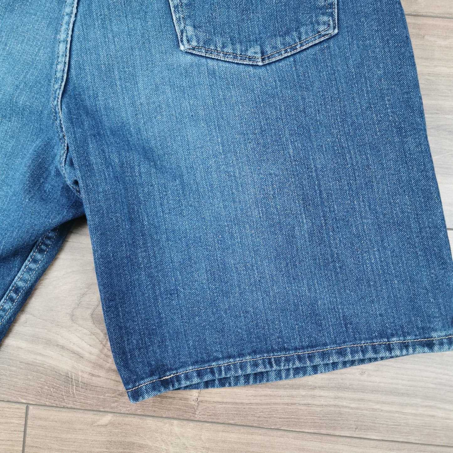 Vintage Wrangler Blue Denim Shorts Jorts Carpenter Utility Baggy Relaxed Fit W34