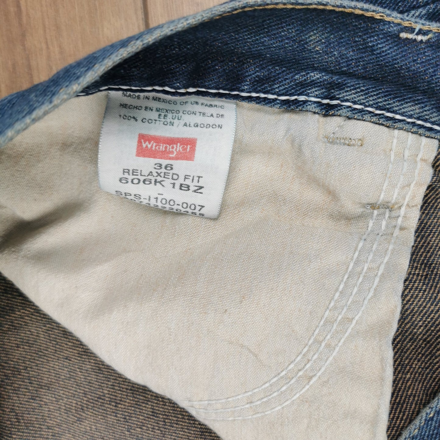Vintage Wrangler Blue Denim Shorts Jorts Carpenter Utility Baggy Relaxed Fit W34
