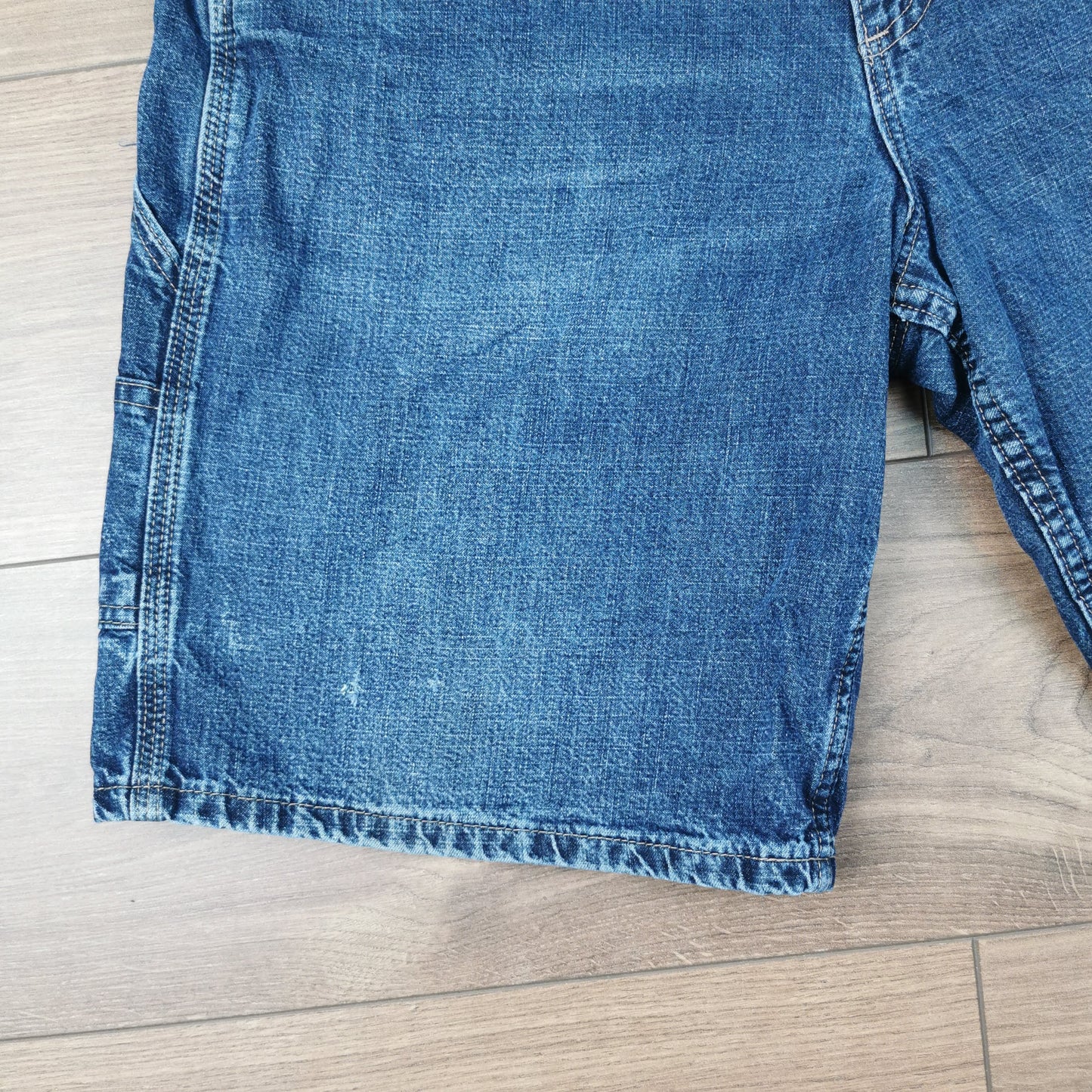 Vintage Lee Dungarees Blue Denim Shorts Jorts Carpenter Baggy Relaxed Fit W33