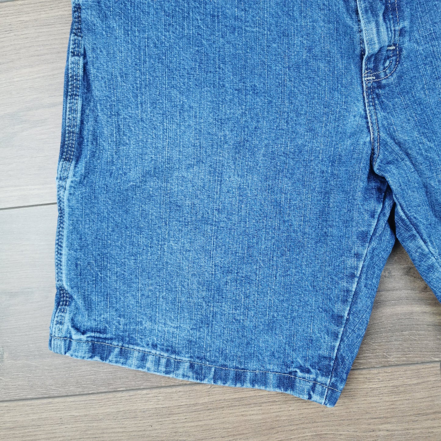 Vintage Wrangler Blue Denim Shorts Jorts Carpenter Utility Baggy Relaxed Fit W34