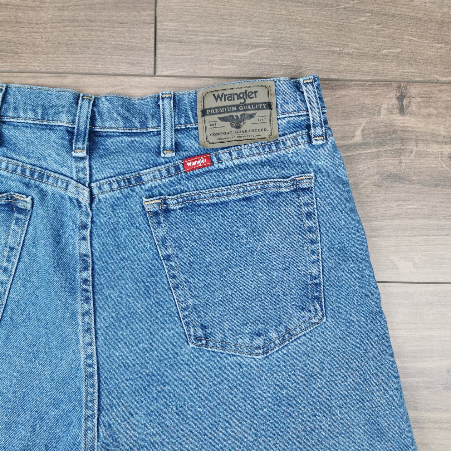 Vintage Wrangler Blue Denim Shorts Jorts Medium Wash W34