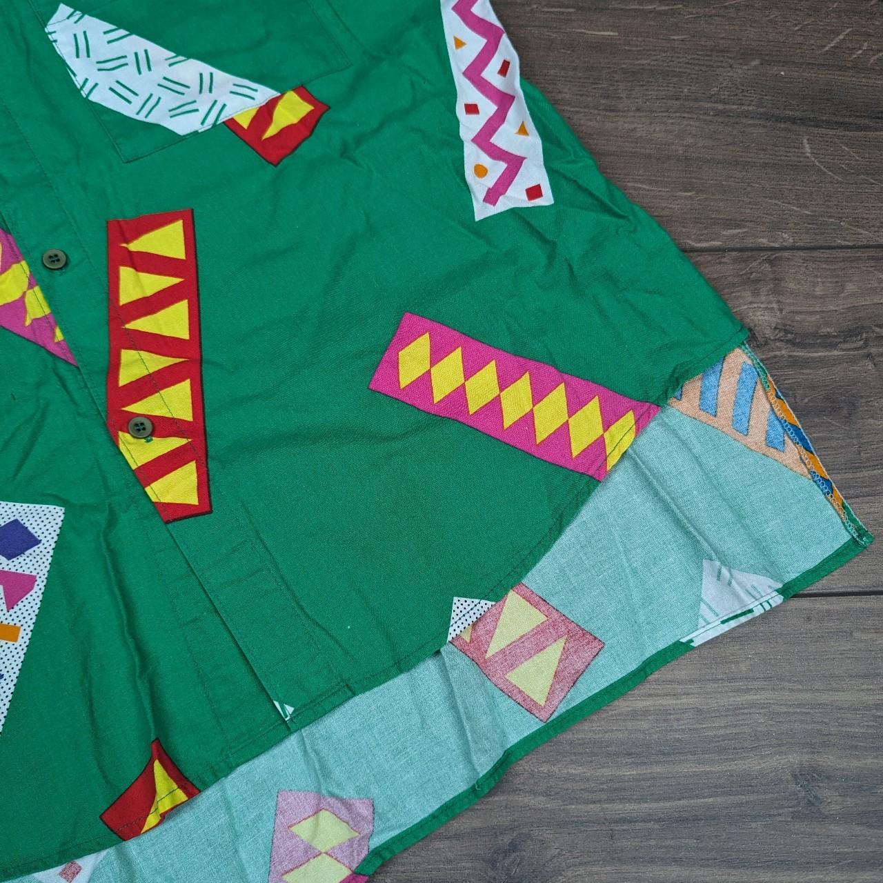 Rare 80's Vintage Green Ocean Pacific Hawaiian Surf Shirt
