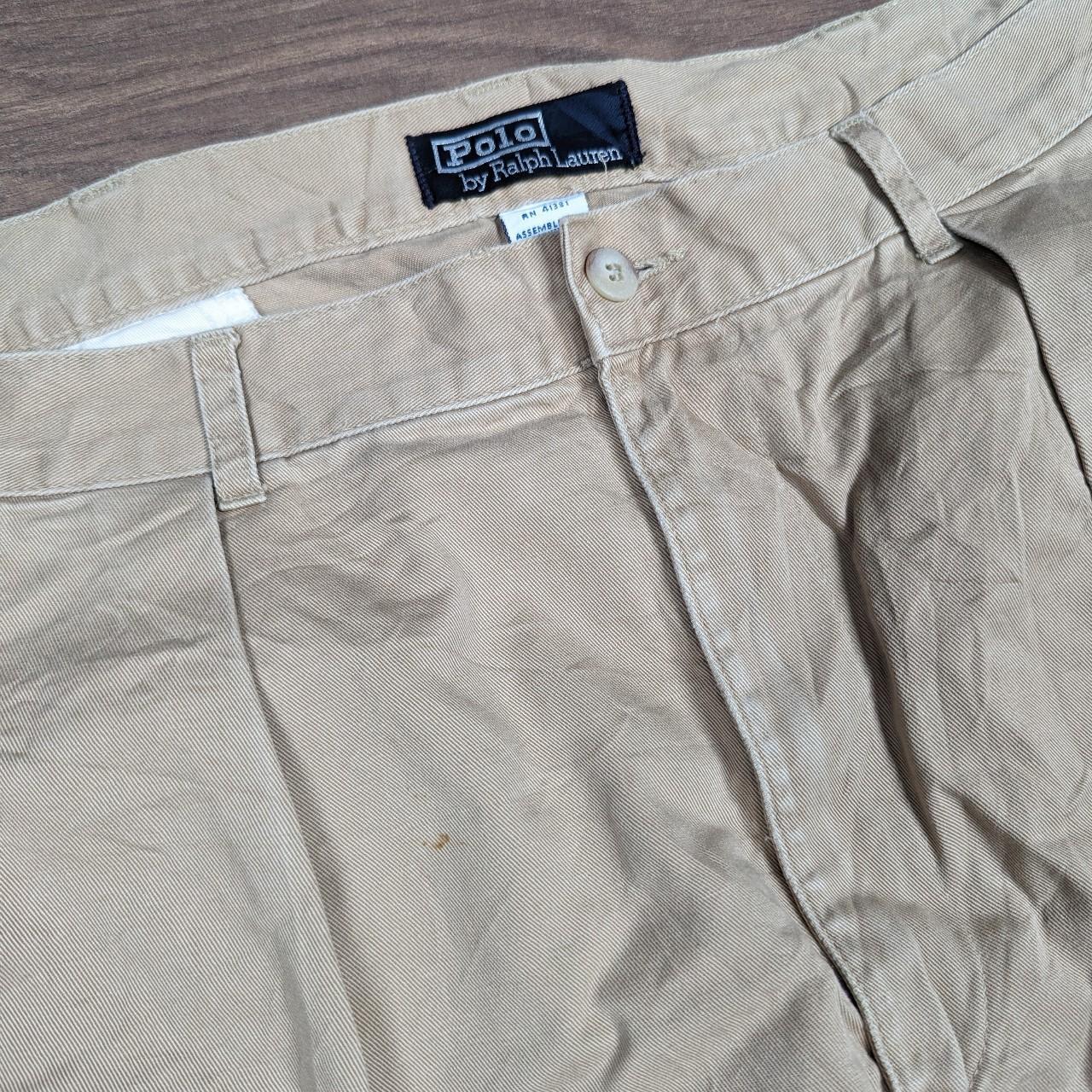 Vintage 80's Brown Polo Ralph Lauren Chino Trousers W36 L30