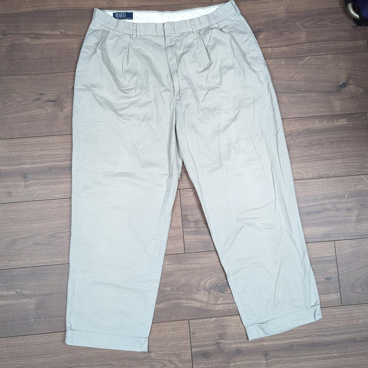Vintage POLO RALPH LAUREN Beige Chino Trousers W36 L30