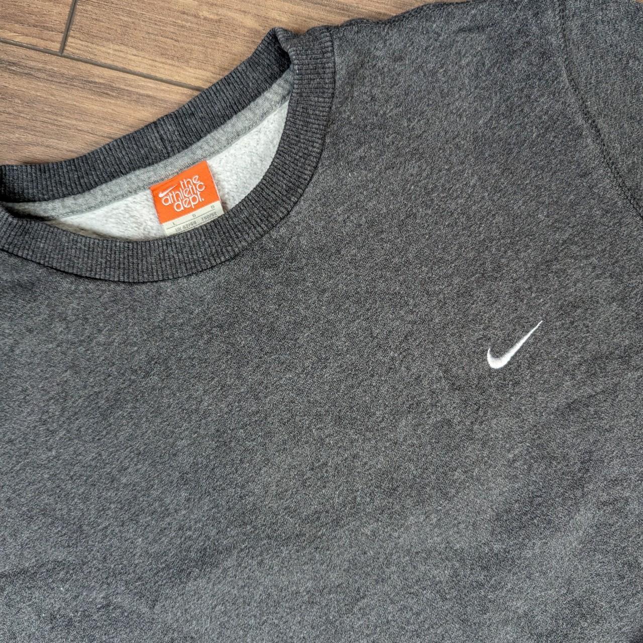 Nike Vintage 00's Y2K Grey Women's L Swoosh Logo Sweatshirt
