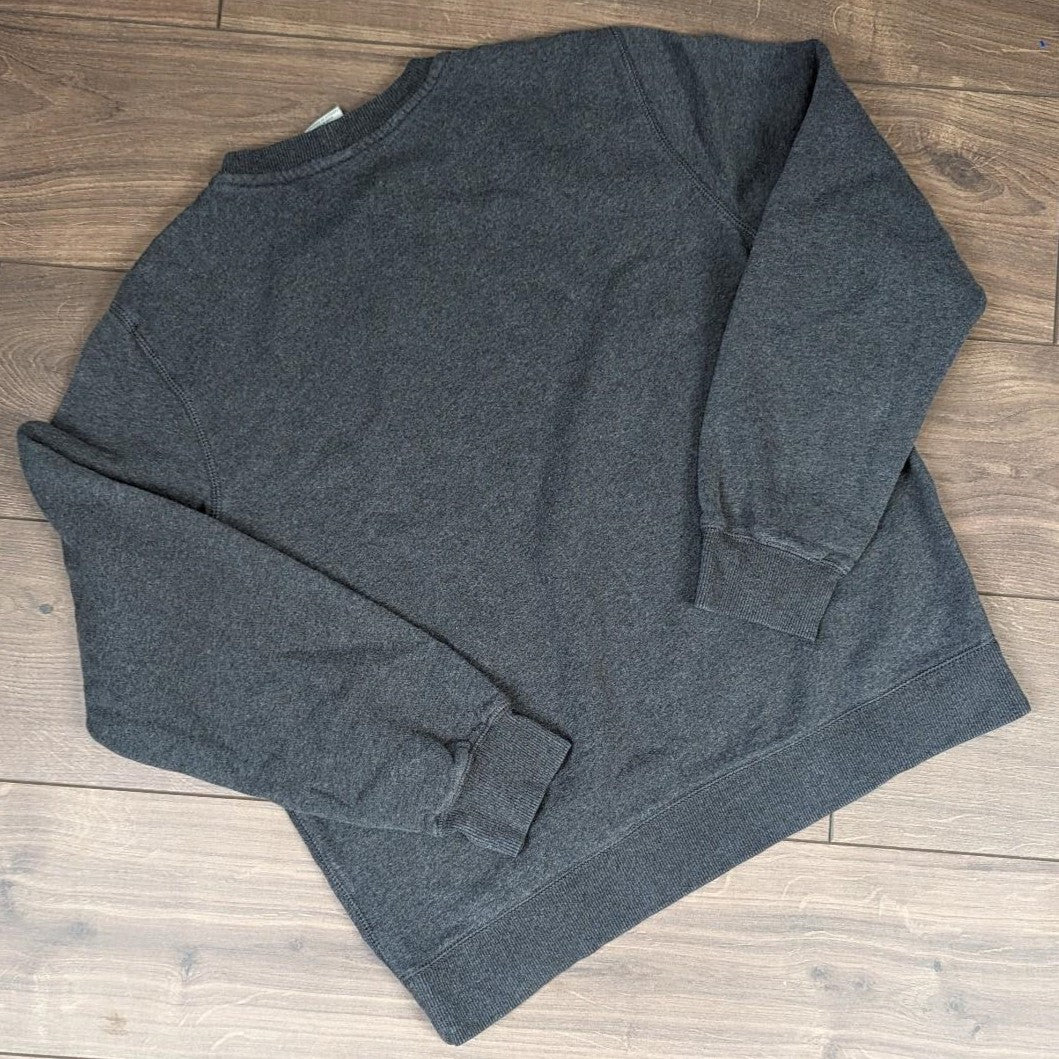 Nike Vintage 00's Y2K Grey Women's L Swoosh Logo Sweatshirt