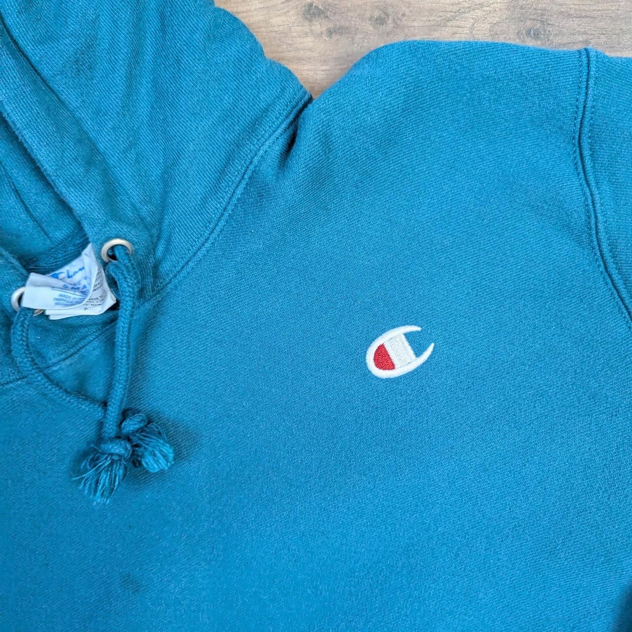 Green Vintage Champion Reverse Weave Hoodie Women's S