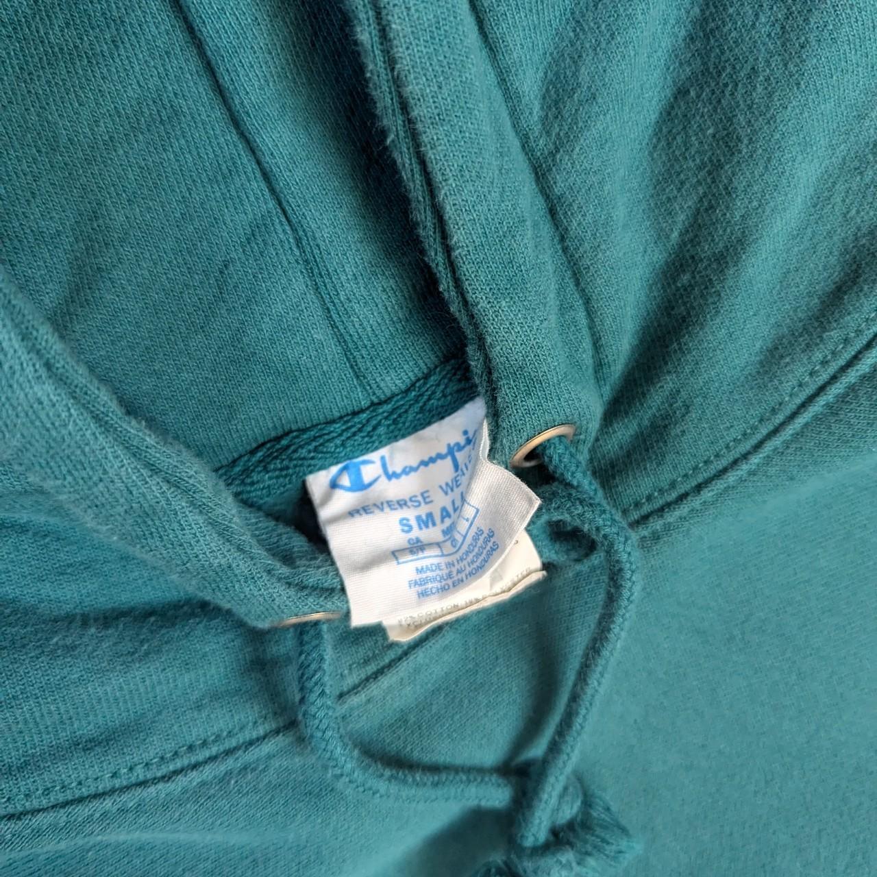 Green Vintage Champion Reverse Weave Hoodie Women's S