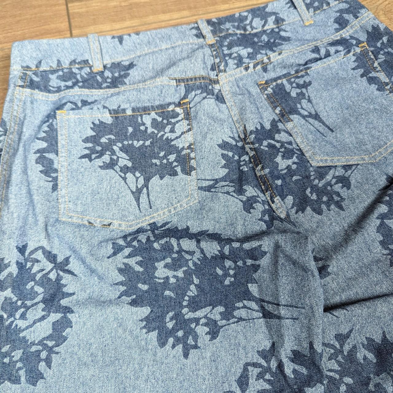 Vintage 00's Designer Low Rise Floral Betty Jackson M&S Autograph Bootcut Jeans
