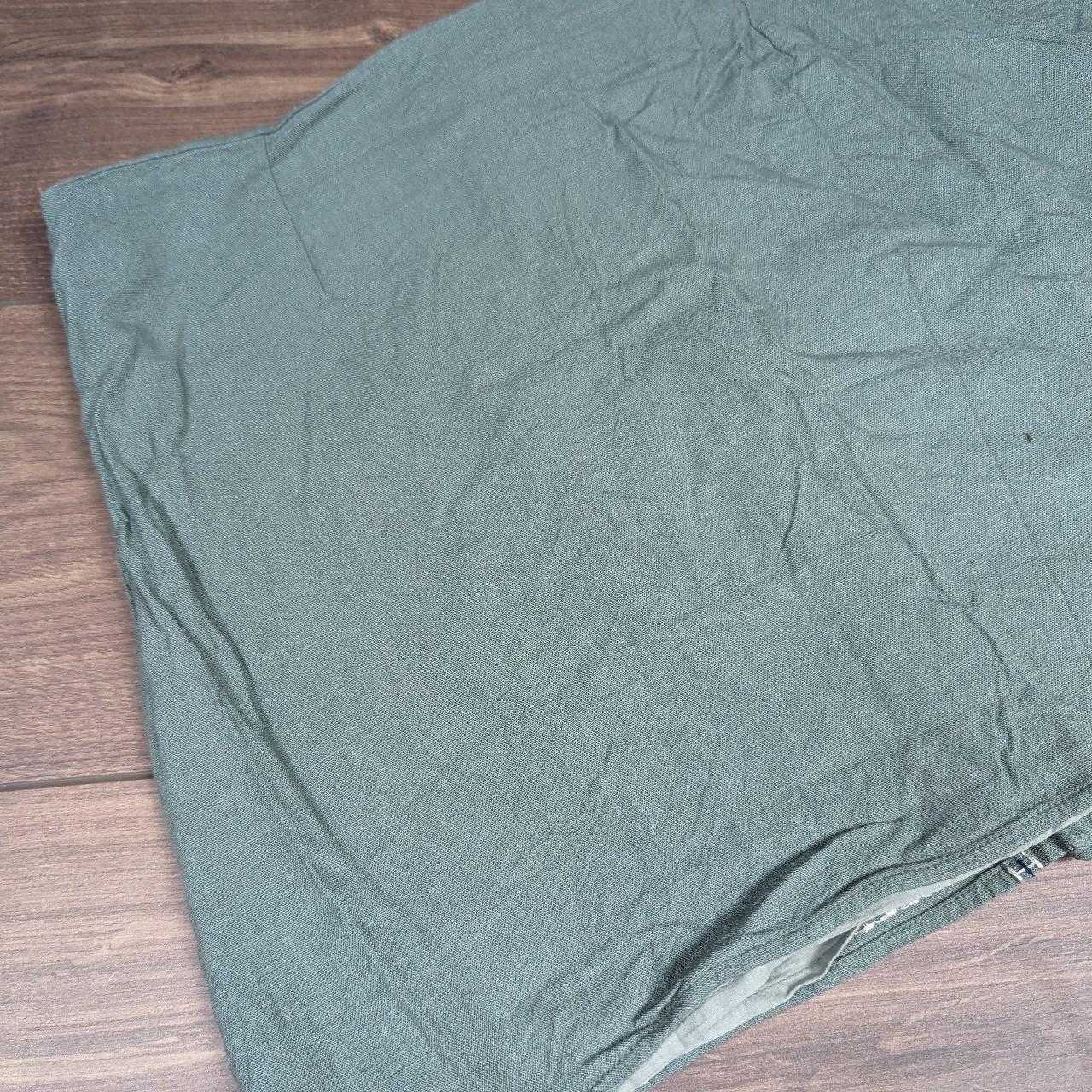 Vintage Khaki Green Fairy Cottage A-Line Mini Skirt Size L/UK12 90's 00's Y2K