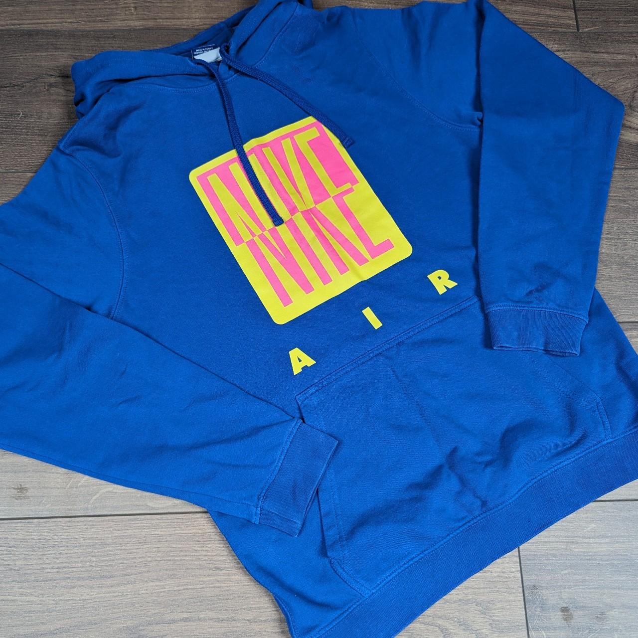 Vintage 00's y2k Blue Nike Air Hoodie Men's S