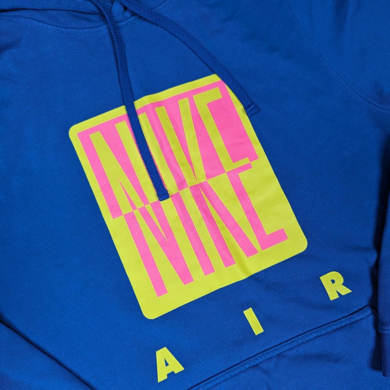 Vintage 00's y2k Blue Nike Air Hoodie Men's S