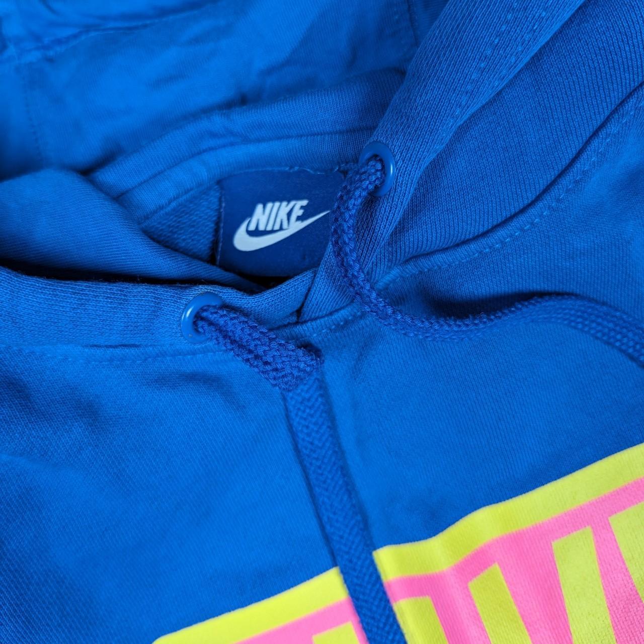 Vintage 00's y2k Blue Nike Air Hoodie Men's S