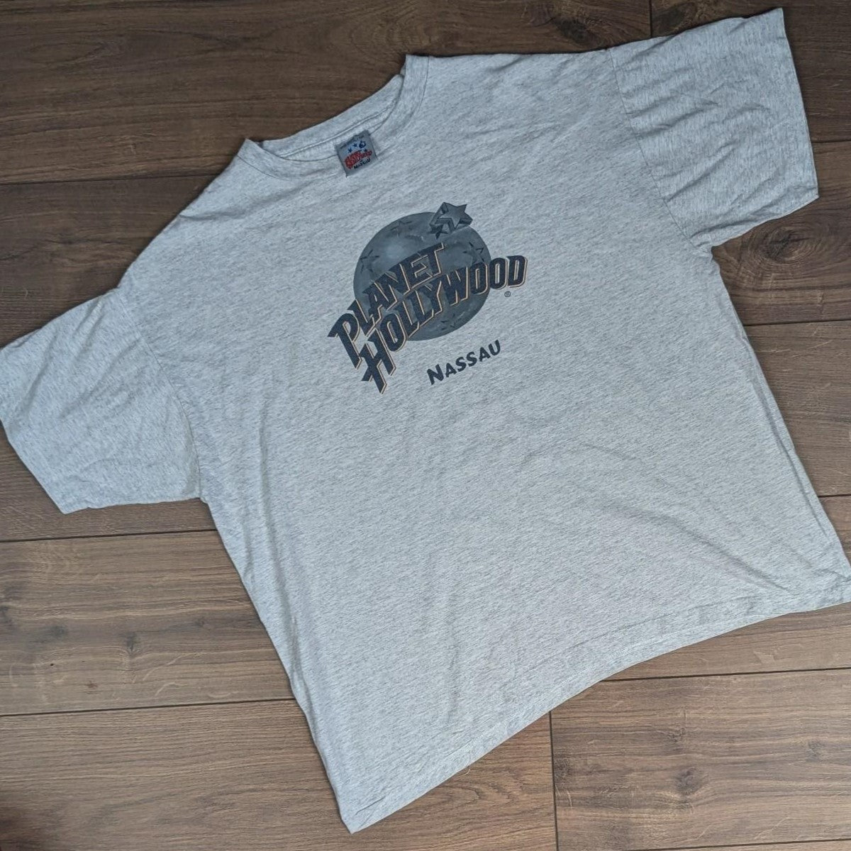 Vintage 00s Grey Planet Hollywood Nassau Graphic T-Shirt Men's L