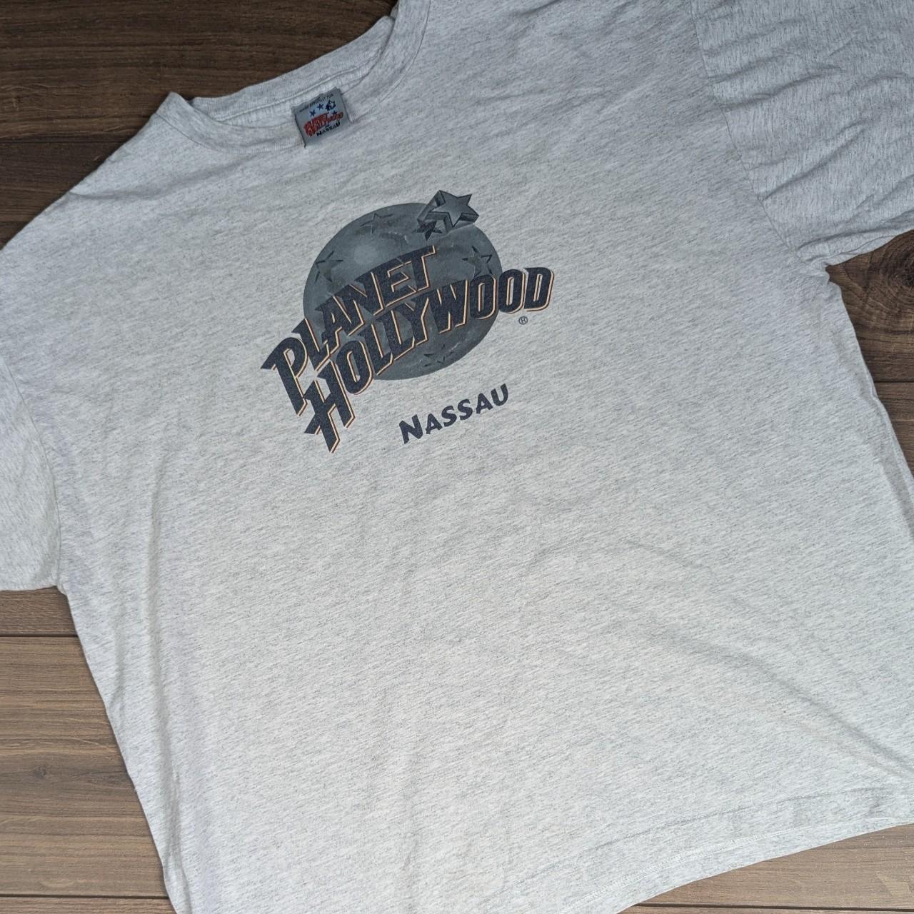 Vintage 00s Grey Planet Hollywood Nassau Graphic T-Shirt Men's L