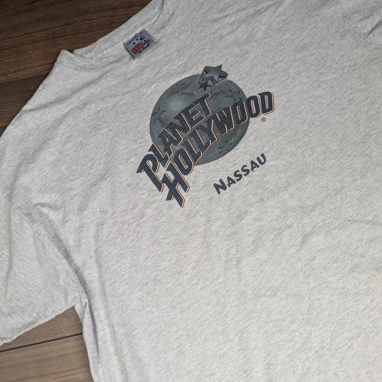 Vintage 00s Grey Planet Hollywood Nassau Graphic T-Shirt Men's L