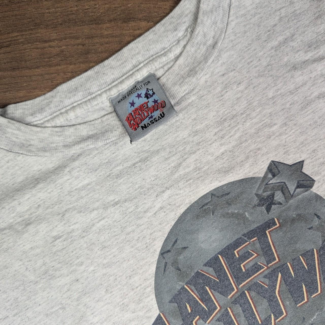 Vintage 00s Grey Planet Hollywood Nassau Graphic T-Shirt Men's L
